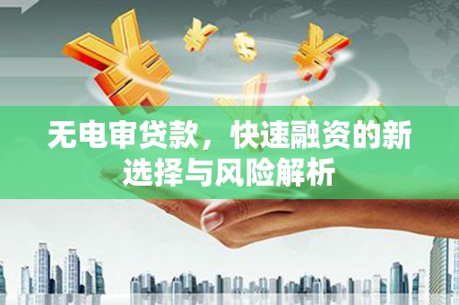 翁牛特旗无电审贷款，快速融资的新选择与风险解析