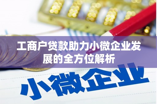 翁牛特旗工商户贷款助力小微企业发展的全方位解析