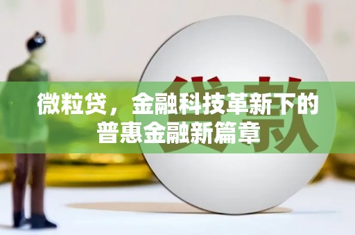 翁牛特旗微粒贷，金融科技革新下的普惠金融新篇章