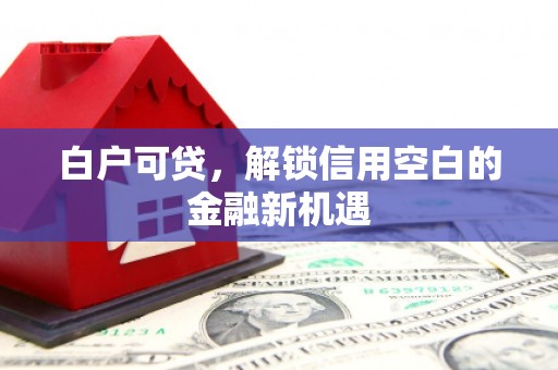 翁牛特旗白户可贷，解锁信用空白的金融新机遇